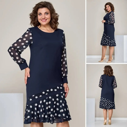 【M-4XL】👗Női sifon nyomtatott ruha