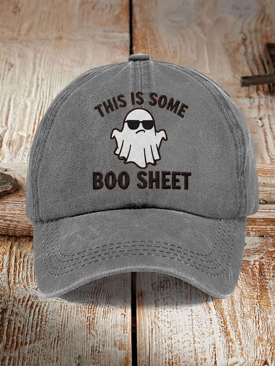 Halloween unisex napszemüveg kísérteties nyomtatott sapka