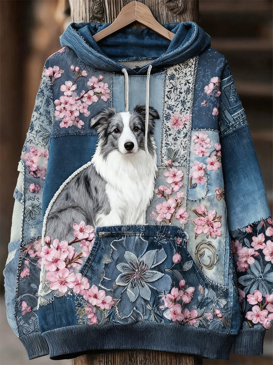 Unisex állat művészet nyomtatás alkalmi vintage kapucnis